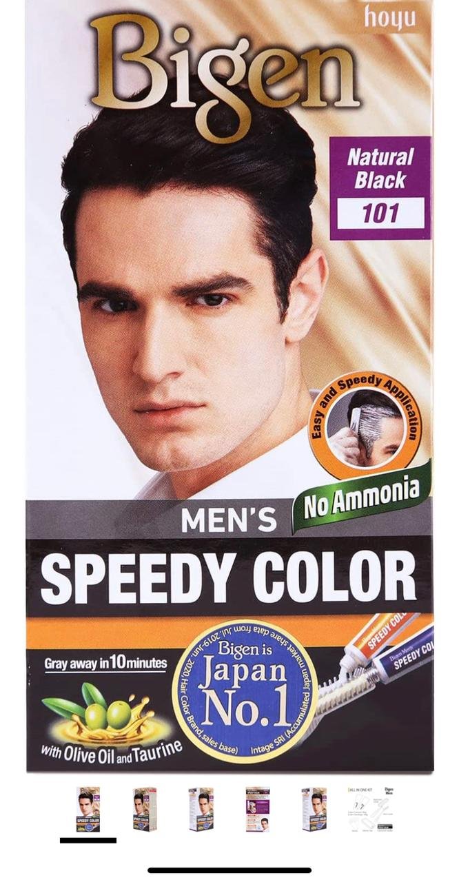 Bigen Men's Speedy Color, Natural black 101