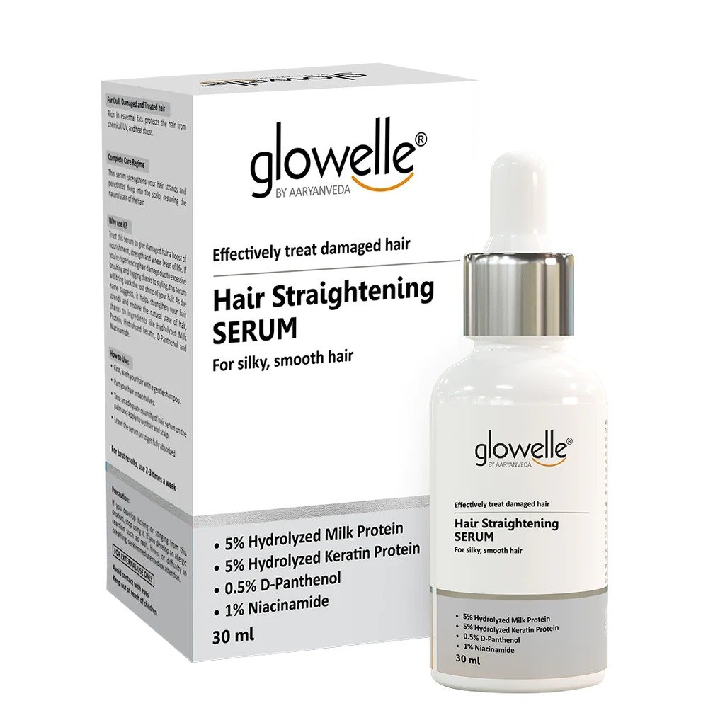 Aaryanveda Glowelle Hair Straightening Serum