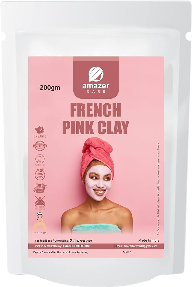 AmazerCare French Pink Clay Powder