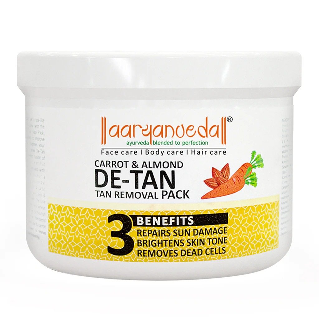 Aryanveda carrot & almond de-tan - tan removal pack