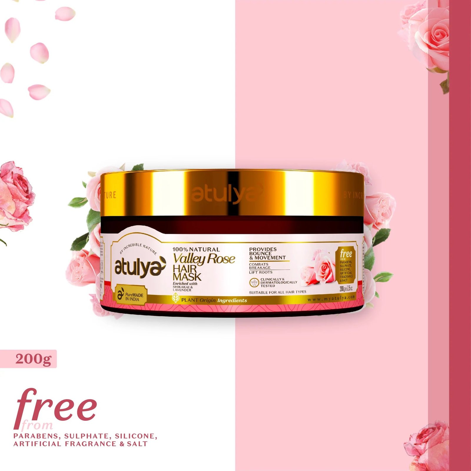 Atulya Valley Rose Hair Mask 