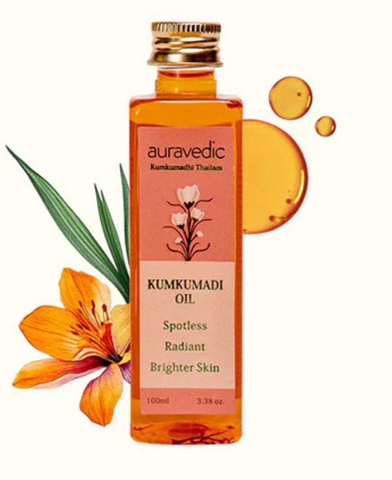 Auravedic Saffron Glow Kumkumadi Oil
