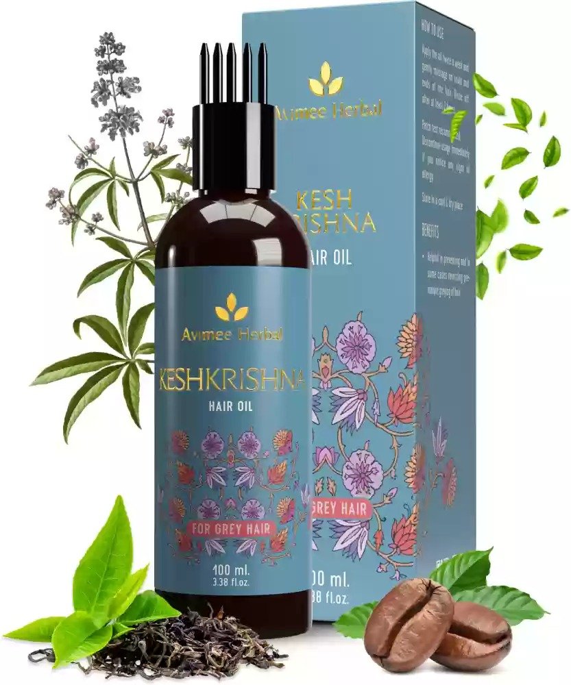 Avimee Herbal Keshkrishna Grey Hair Oil