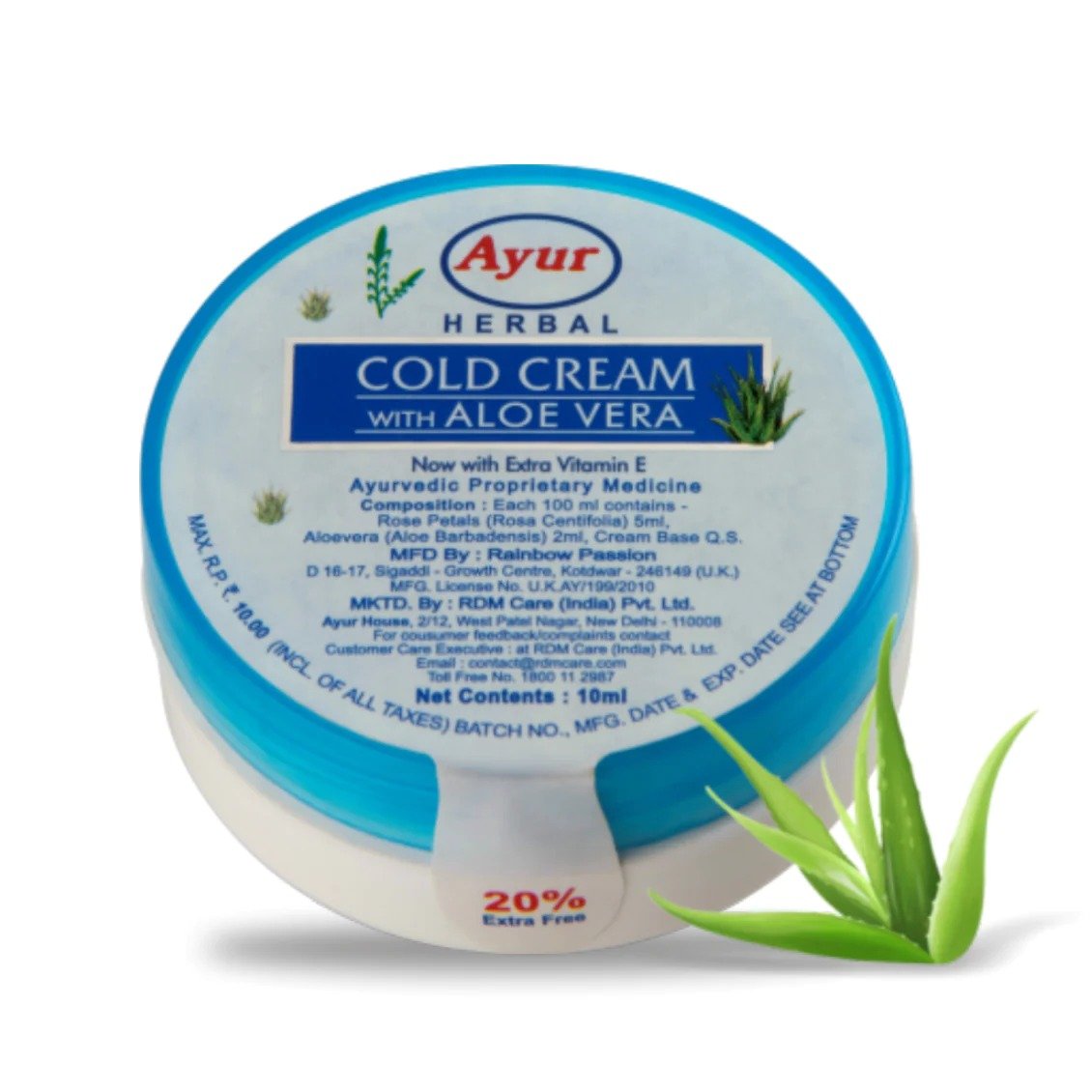 Ayur Herbals Herbal Cold Cream With Aloe Vera