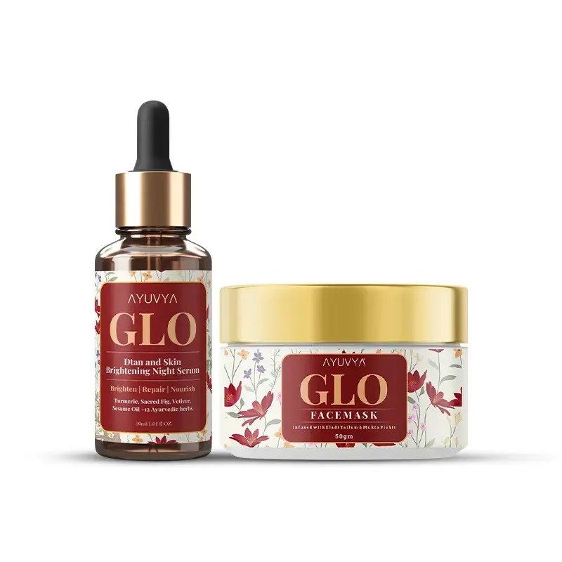 Ayuvya Glo Face Serum and Mask Combo