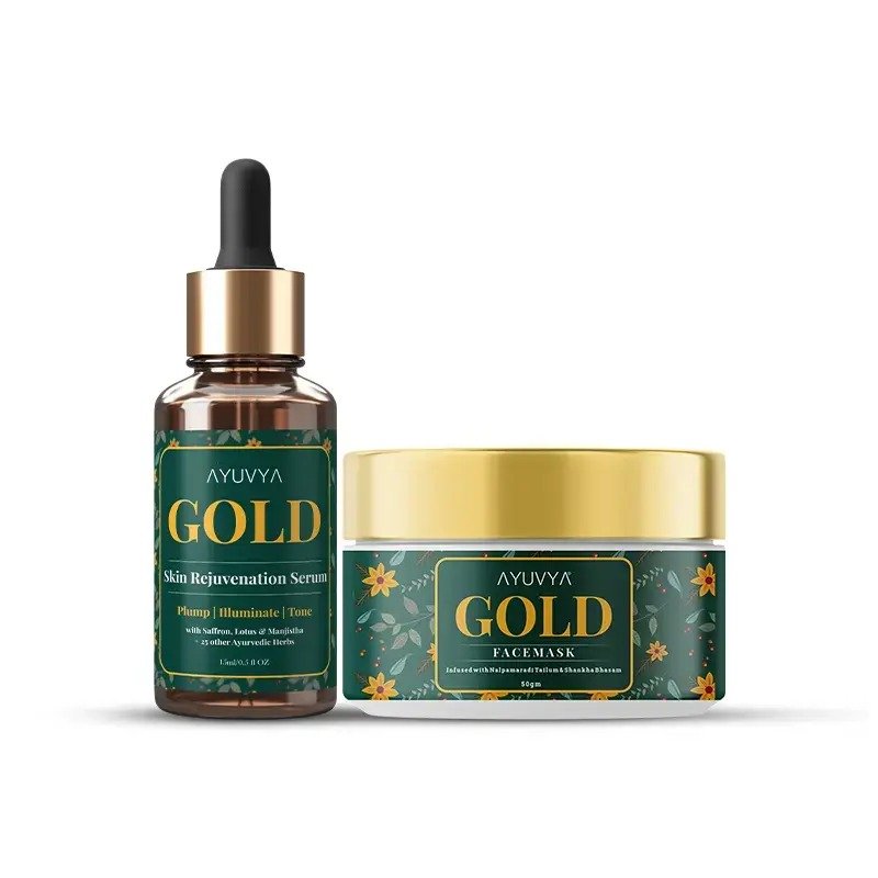 Ayuvya Gold Mask and Serum Comb