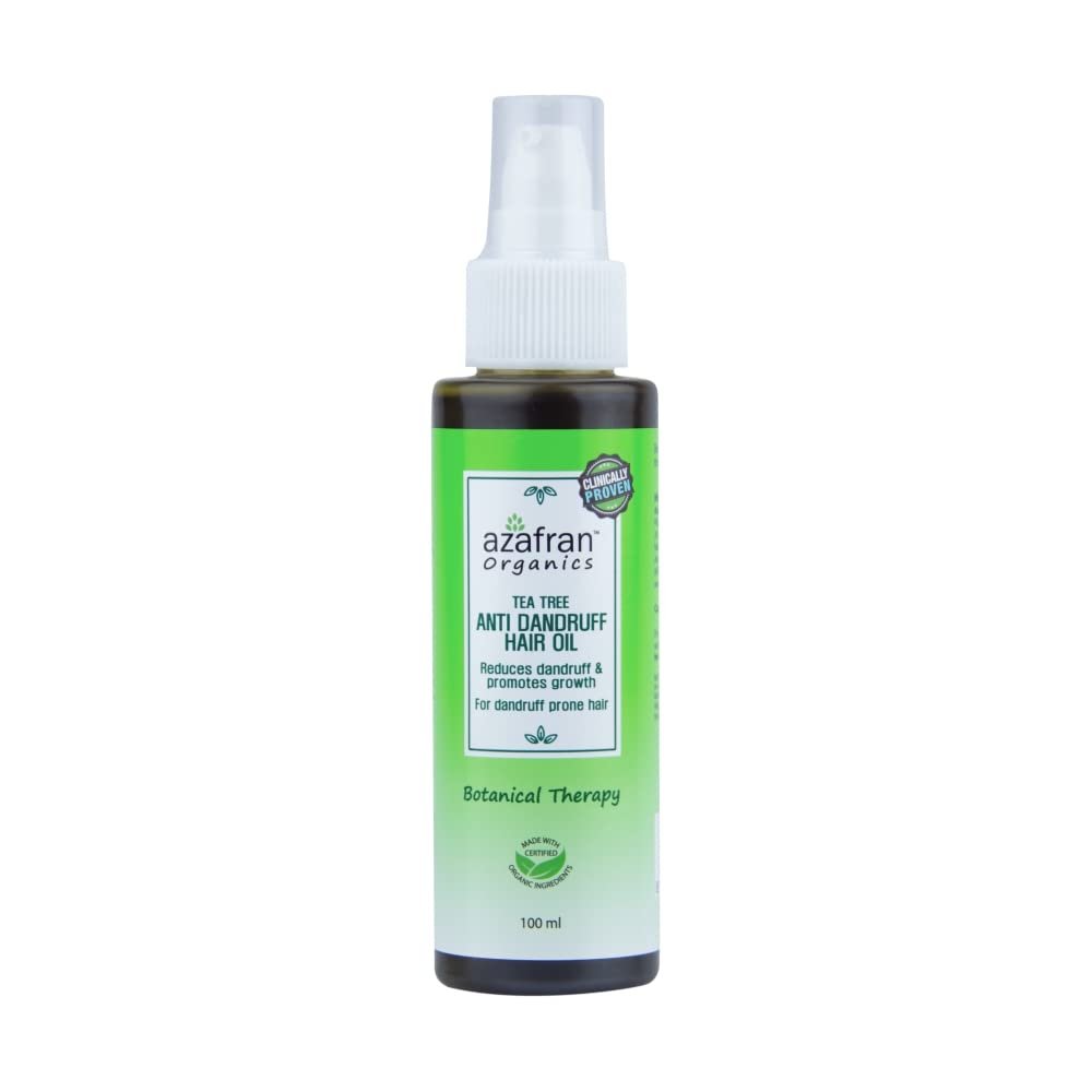 Azafran Organic Tea Tree Anti Dandruff Hair Oil