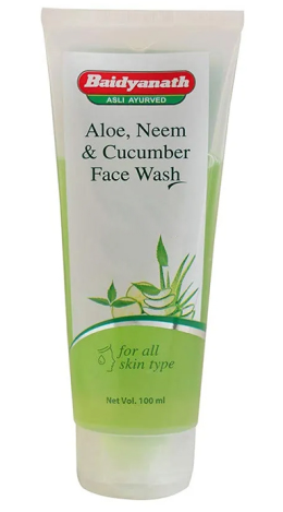 Baidyanath Aloe Neem and Cucumber Face Wash - Asli Ayurveda