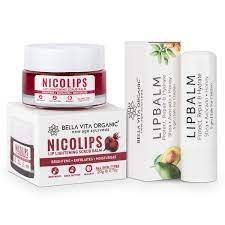 Bellavita Organic Natural Lip Care Kit Nicolips & Lip Balm