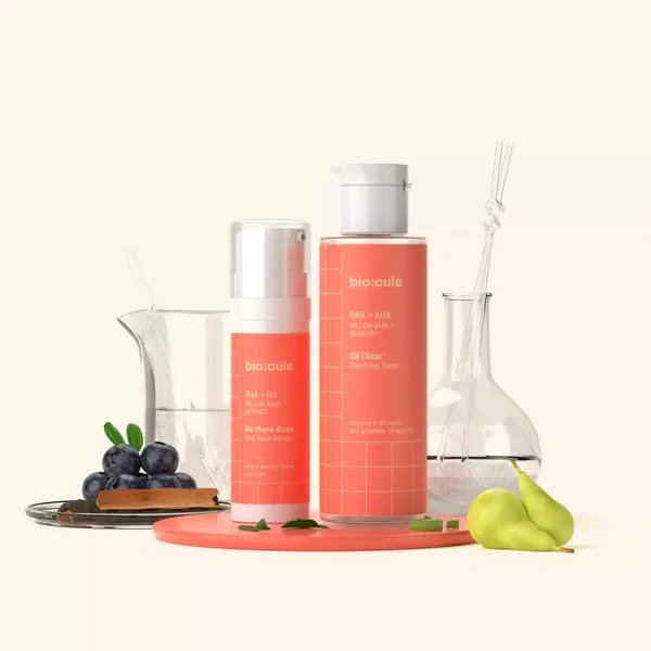Biocule No More Acne Serum + Oil Clear Toner combo