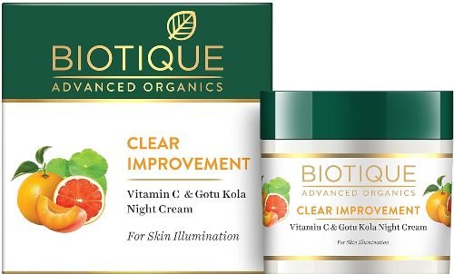Biotique Clear improvement vitamin c & gotu kola night cream