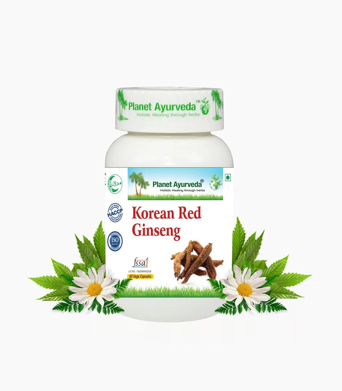 Planet Ayurveda Korean Red Ginseng Capsules 