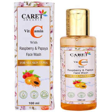 Caret Organic Vitamin C With Papaya , Raspberry Multivitamin Facewash