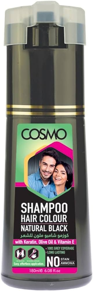 Cosmo Hair Colour Natural Black Shampoo
