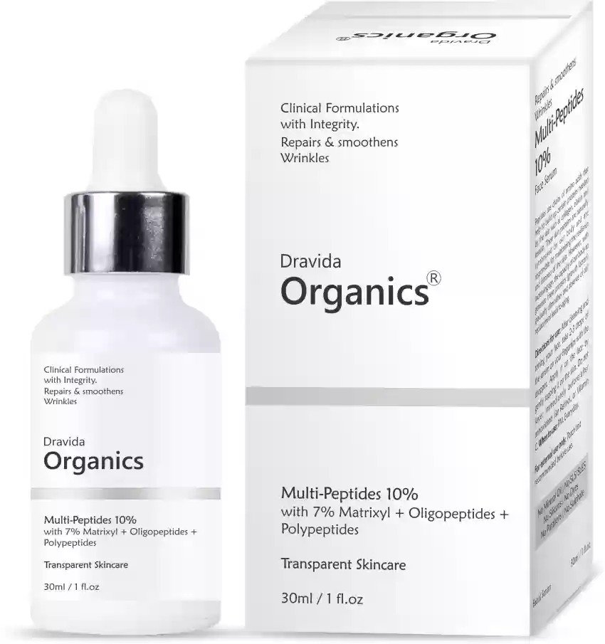 Dravida Organics Multi Peptide Anti Aging Night Serum
