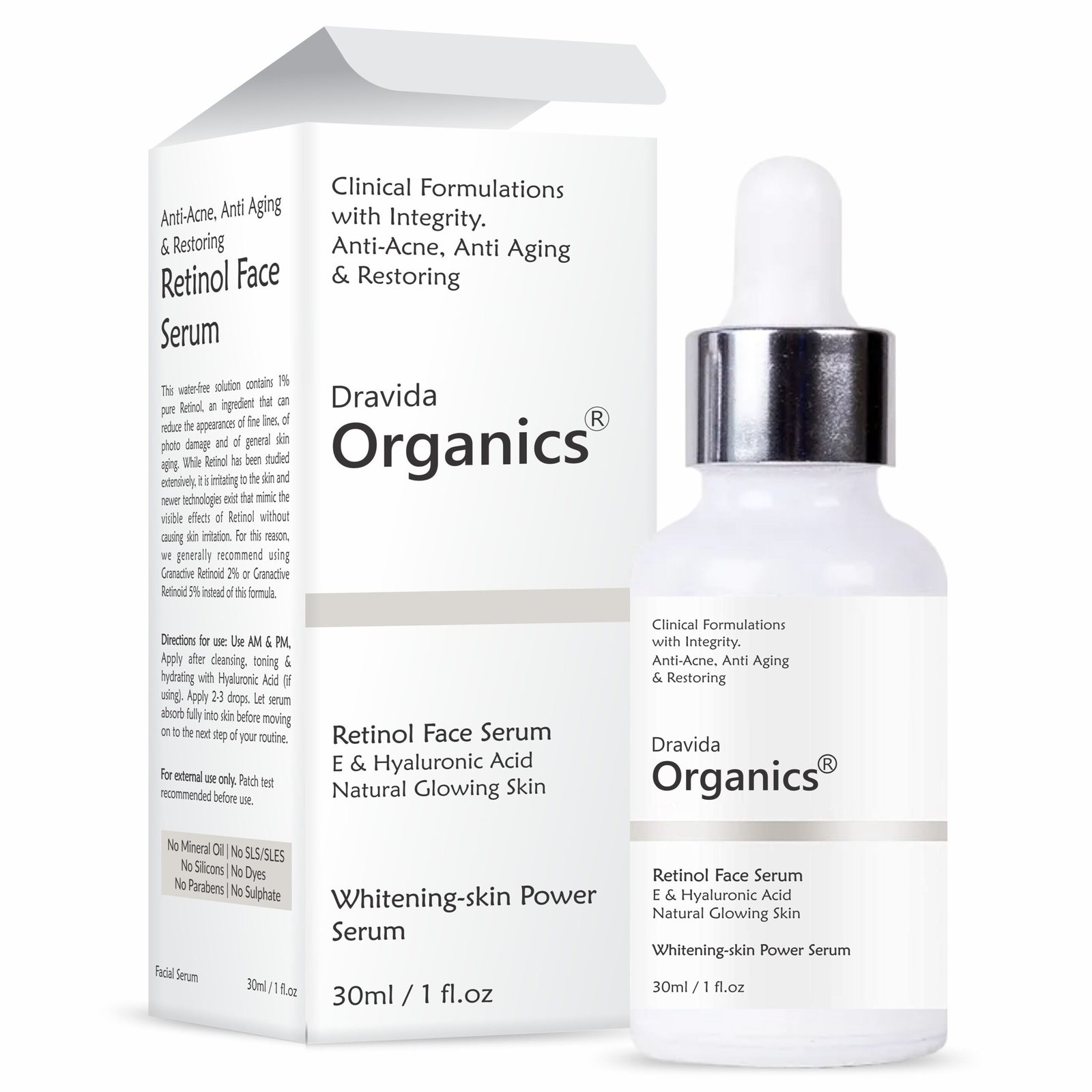 Dravida Organics Retinol Face Serum