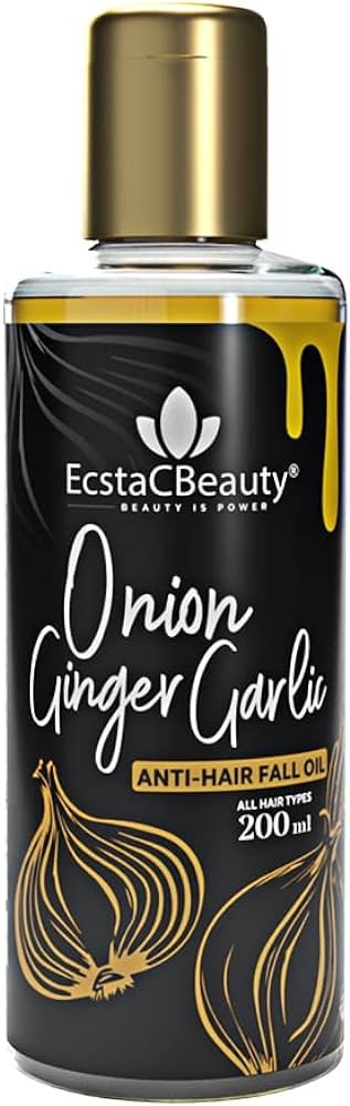 EcstaCBeauty Onion Ginger Garlic Anti-Hairfall Oil