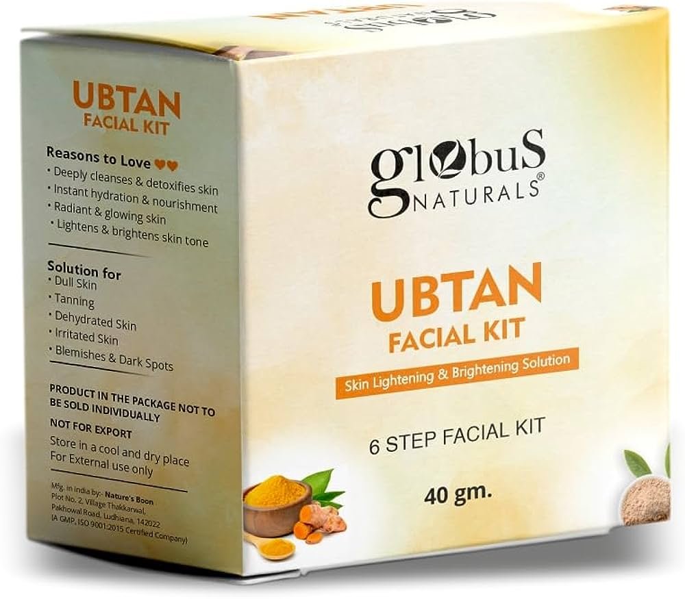 Globus Naturals Brightening Ubtan 6 Step Facial Kit