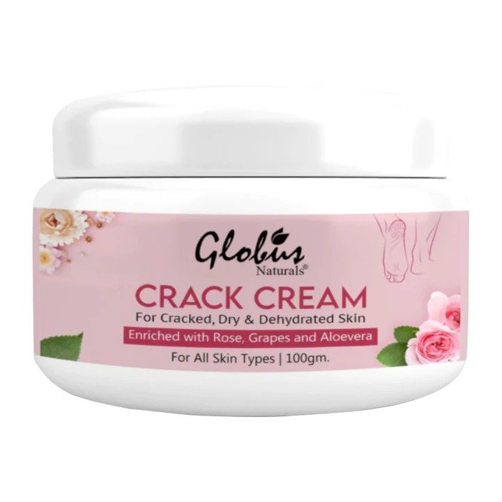 Globus Naturals Crack Cream For Dry Cracked Heels & Feet 