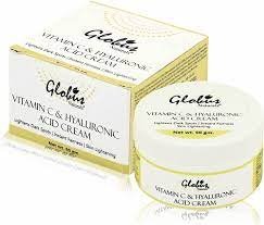 Globus Naturals Hyaluronic Acid and Vitamin C Skin Lightening Brightening Cream