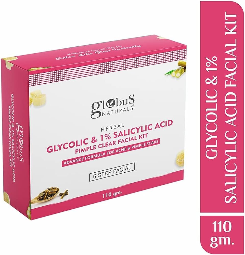 Globus Naturals Pimple Clear Glycolic Acid Facial Kit 
