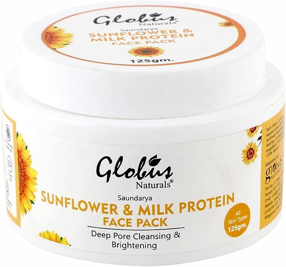 Globus Naturals Saundarya Sunflower and Milk Protein Brightening Face Pack