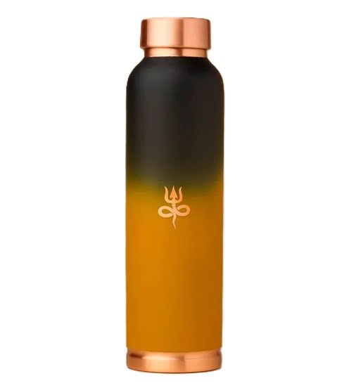 Isha Life Copper Water Bottle - 950 Ml (Coated)