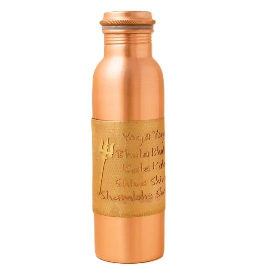 Isha Life Yoga Yoga Yogeshwaraya Silver Lined Copper Bottle - Big