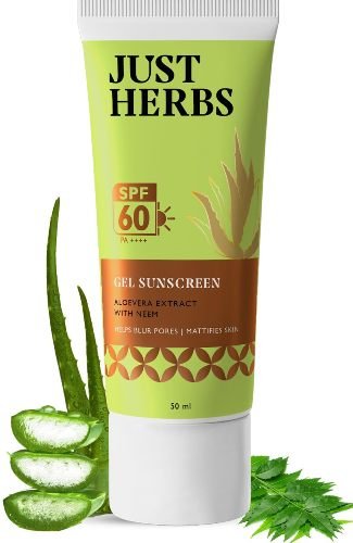 Just Herbs Gel Sunscreen with Neem & Aloe Vera