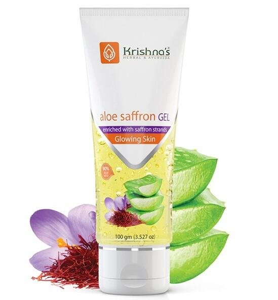 Krishna's Aloe Saffron Gel