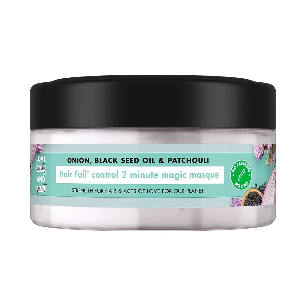 Love Beauty and Planet Onion, Black Seed Oil & Patchouli Hairfall Control, Paraben Free Hair Mask