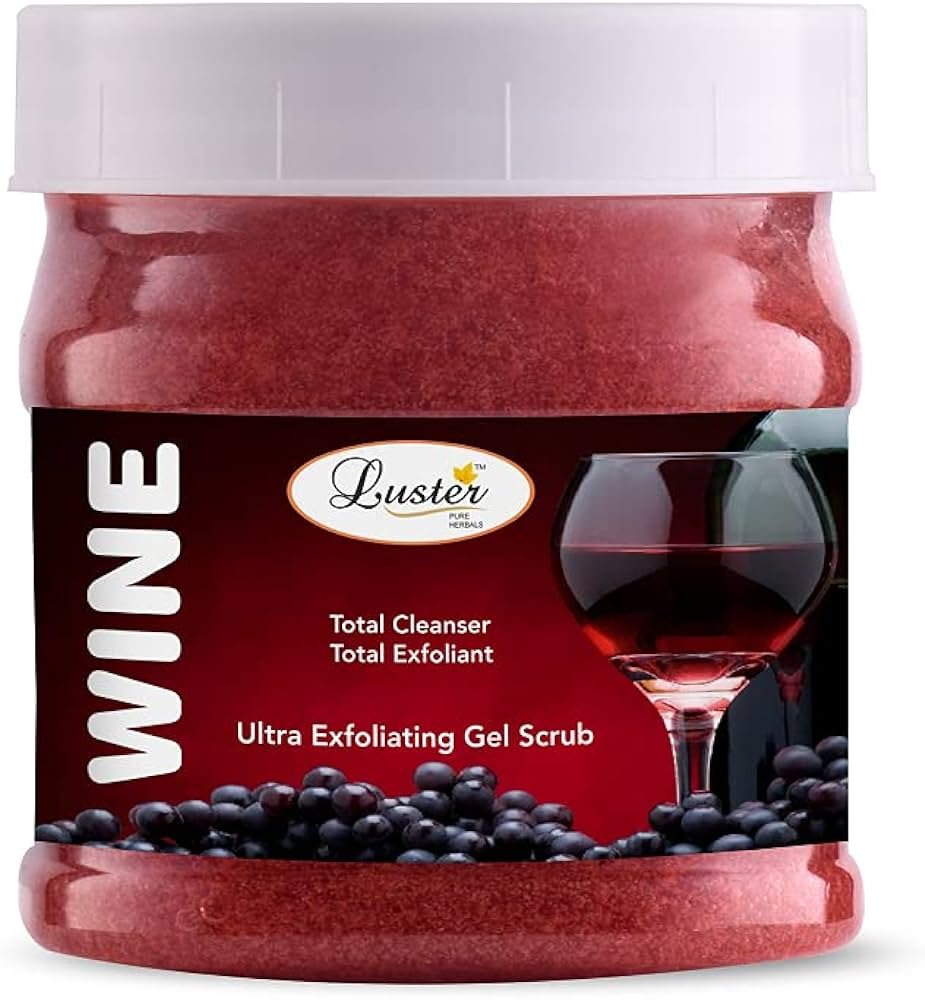 Luster Cosmetics Wine Exfoliating Face & Body Gel Scrub
