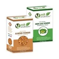 MR Ayurveda Almond Powder & Neem Powder - Combo Pack