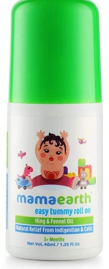 Mamaearth Easy Tummy Roll On for Digestion and Colic Relief with Hing and Fennel