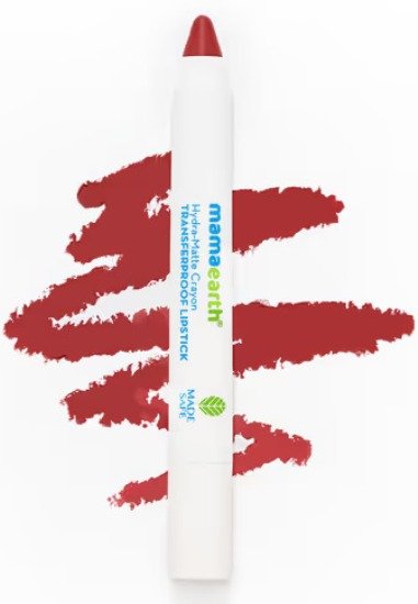 Mamaearth Hydra-Matte Crayon Transferproof Lipstick Berry Red