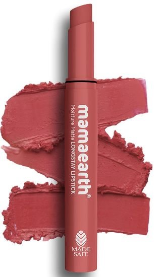 Mamaearth Moisture Matte Long Stay Lipstick-Bubblegum Nude