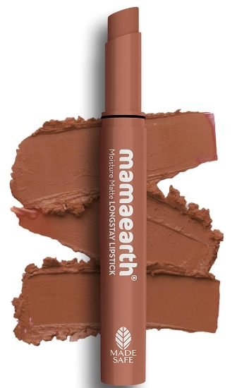 Mamaearth Moisture Matte Long Stay Lipstick-Cinnamon Nude 