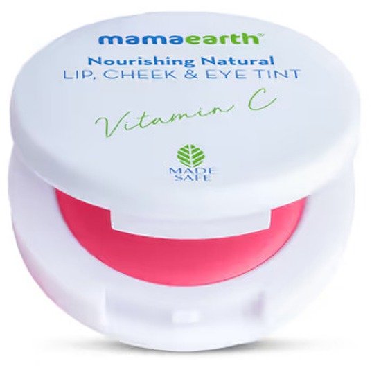Mamaearth Nourishing Natural Lip Cheek & Eye Tint with Vitamin C & Beetroot
