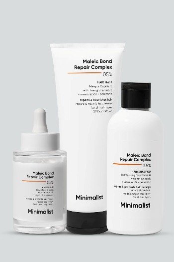 Minimalist Maleic Bond Repair Complex Hair Care Trio