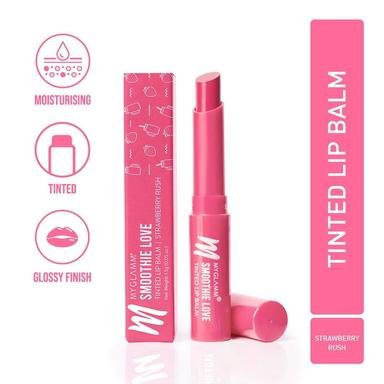 MyGlamm Smoothie Love Tinted Lip Balm - Strawberry Rush