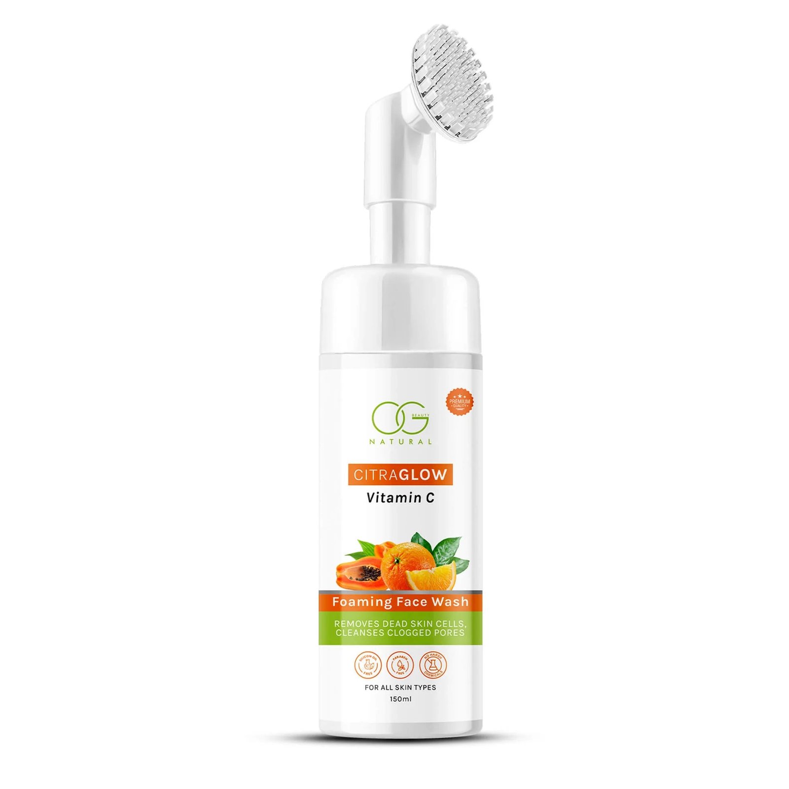 OG Beauty Natural Citraglow Vitamin C Foaming Face Wash