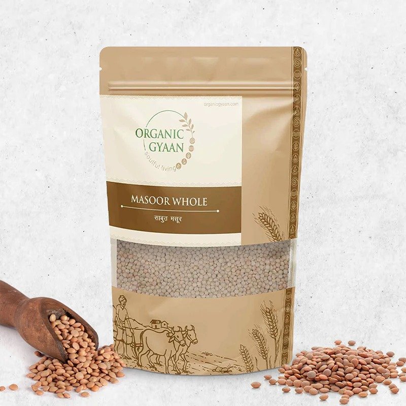 Organic Gyaan Masoor Whole