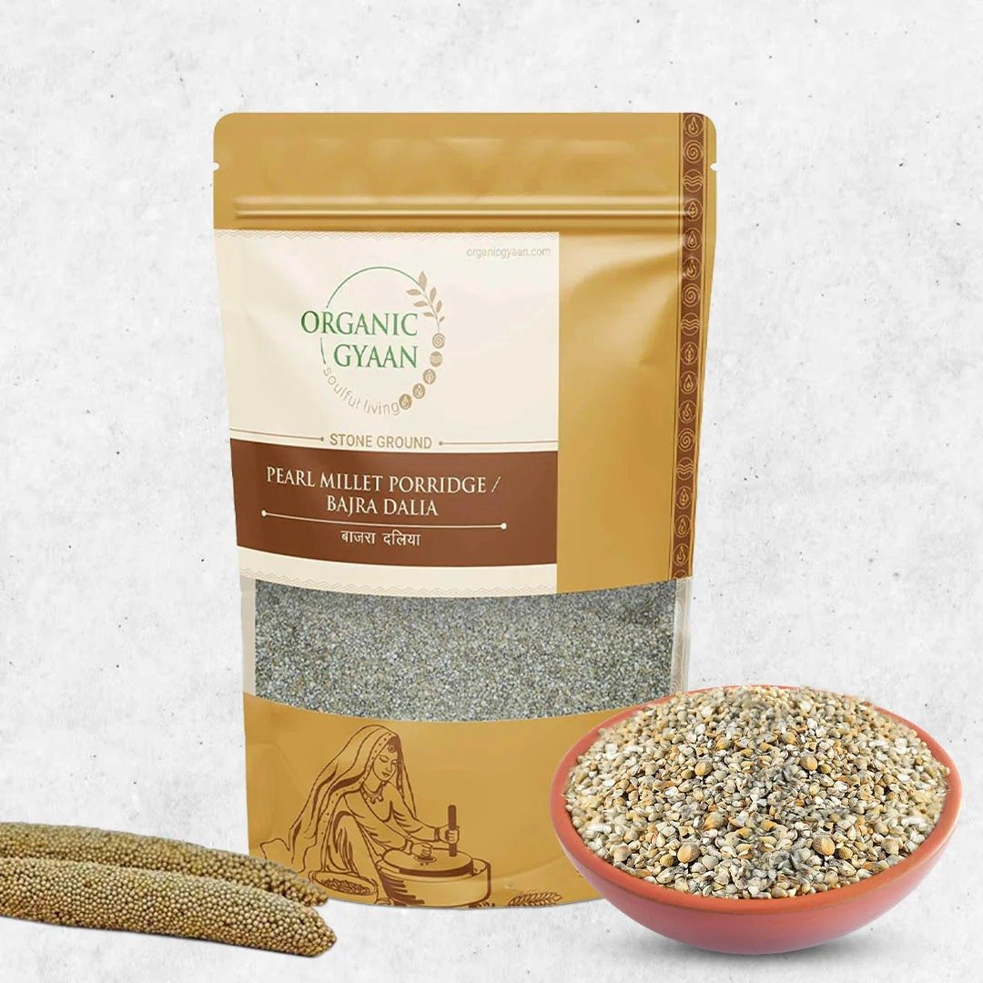Organic Gyaan Unpolished Pearl Millet Porridge/Bajra Dalia