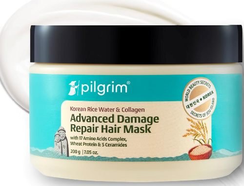 Pilgrim Korean Rice Water & Collagen Advanced Damage Repair Hair Mask