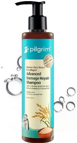 Pilgrim Korean Rice Water & Collagen Advanced Damage Repair Shampoo