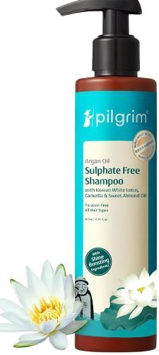 Pilgrim Sulfate Free Shampoo with Argan Oil, Camellia & White Lotus