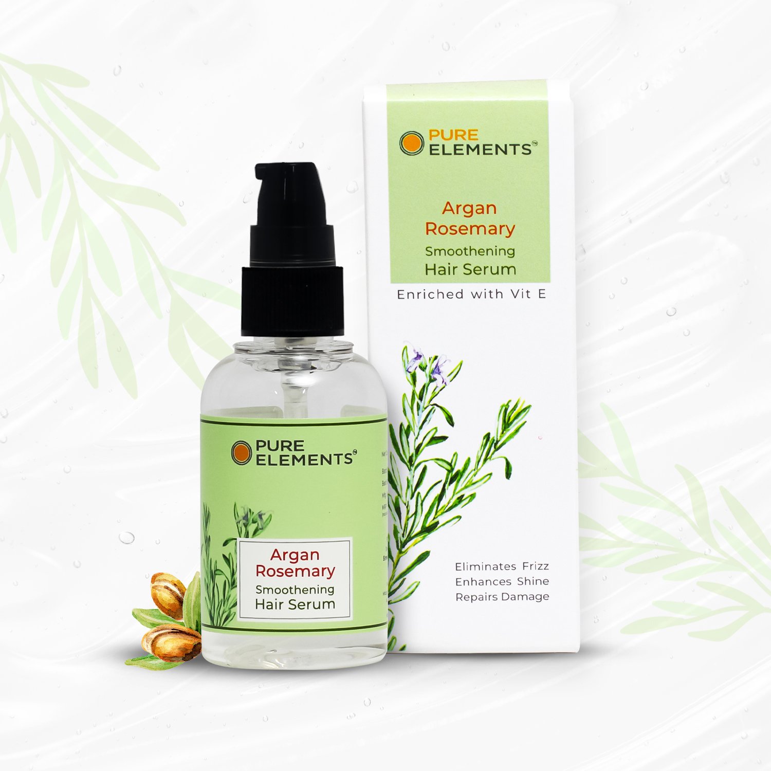 Pure Elements Argan Rosemary Smoothening Hair Serum