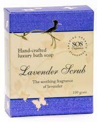 SOS Organics Lavender Luxury Scrub Soap