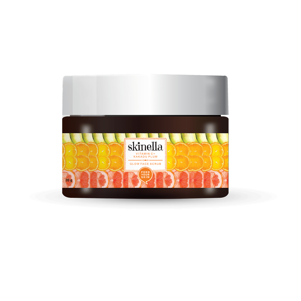Skinella Vitamin C + Kakadu Plum Glow Face Scrub