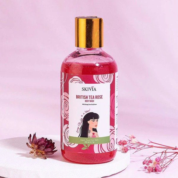 Skivia British Tea Rose Body Wash